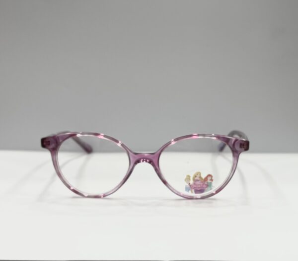 eyeglasses frozen disney girls children round shape crystal purple plastic frame