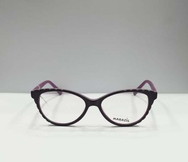 eyeglasses marasil frame junior kids girls butterfly shape purple plastic frame