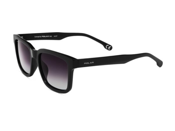 sunglasses polar men women square shape black acetate gradient grey super polarized lenses uv protection