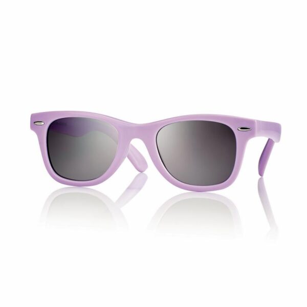 sunglasses centrostyle boys girls junior kids purple plastic frame grey lenses uv protection