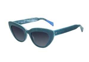 Sunglasses urban owl marais women butterfly shape emerald marble acetate gradient smoke grey lenses fume uv protection