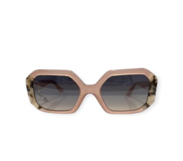 sunglasses paul frank women polygonal shape pink acetate tortoise shell details gradient grey lenses uv protection