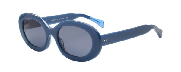 sunglasses urban owl women taylor oval shape blue acetate (dirty blue) smoke grey lenses fume uv protection