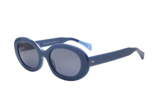 sunglasses urban owl women taylor oval shape blue acetate (dirty blue) smoke grey lenses fume uv protection