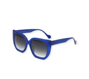 sunglasses kreuzbergkinder women butterfly shape blue acetate gradient grey lenses antireflex coat uv protection