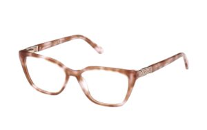 eyeglasses guess women butterfly shape brown tortuga acetate gold metal decorations on temples