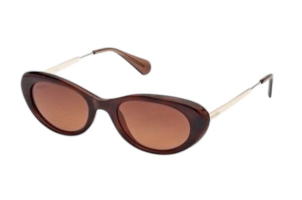 sunglasses maxandco women butterfly shape brown havana acetate gold metal temples brown lenses uvprotection