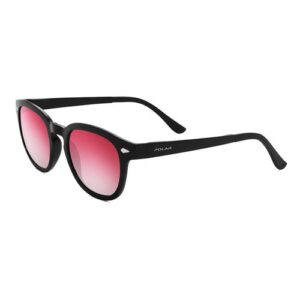 polar sunglasses men women unisex round shape black plastic frame gradient super polarized lenses uv protection
