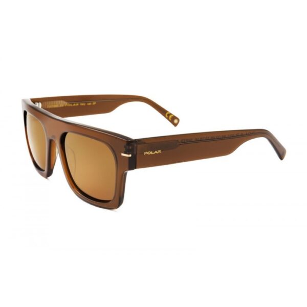 polar sunglasses men square shape brown acetate brown super polarized lenses uv protection