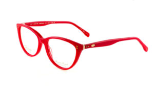 eyeglasses alexander wintch women butterfly shape red acetate