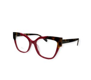 eyeglasses alexander wintsch women butterfly shape red acetate brown havana details