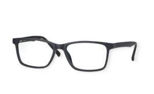 eyeglasses centrostyle men rectangular shape matte black plastic frame