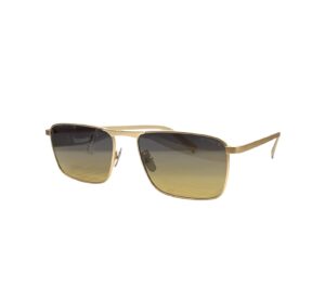 sunglasses kypers unisex rectangular shape matte gold metallic frame polarized lenses