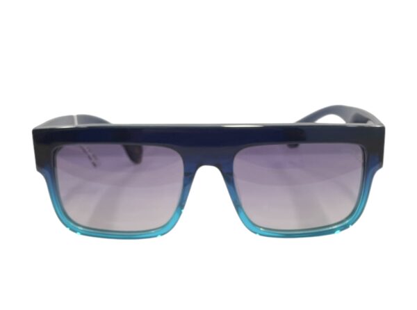 sunglasses kypers men square shape navy blue and petrol blue acetate grey polarized lenses uvprotection