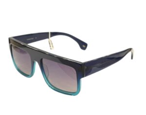 sunglasses kypers men square shape navy blue and petrol blue acetate grey polarized lenses uvprotection