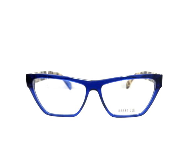 eyeglasses urban owl women butterfly shape blue acetate tortuga temples