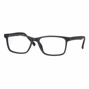 eyeglasses centrostyle men rectangular shape matte black plastic frame
