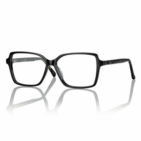 eyeglasses centrostyle teen girls square shape black tr90 frame glitter details on temples