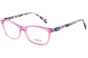 eyeglasses riska women butterfly shape crystal fucchia acetate colorful temples