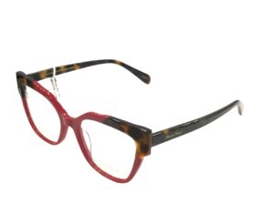 eyeglasses alexander wintsch women butterfly shape red acetate brown havana details