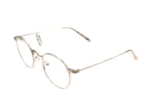 eyeglasses bluesky women round shape rose gold metallic frame