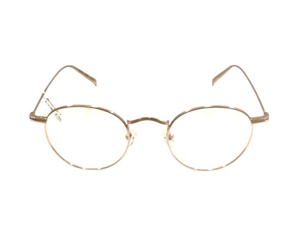 eyeglasses bluesky women round shape rose gold metallic frame