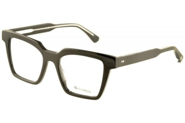 eyeglasses el greco women butterfly shape black acetate