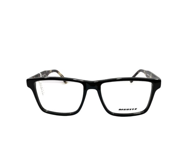 eyeglasses moritz men square shape black acetate tortuga shell temples