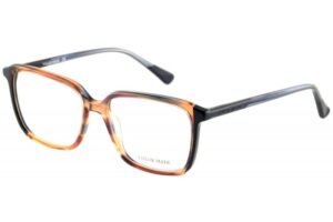 eyeglasses tailor made women square shape blue and cystal brown acetate