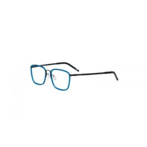 eyeglasses kypers men square shape titanium frame blue color grey bridge and temples