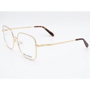 eyeglasses kypers women square shape metallic frame gold color