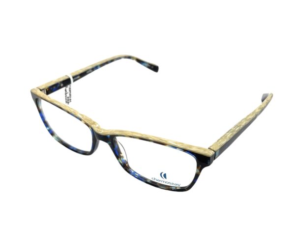 eyeglasses charmossas women butterfly shape blue-brown tortoise shell acetate beige details