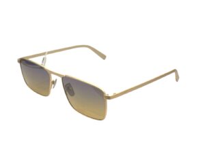 sunglasses kypers unisex rectangular shape matte gold metallic frame polarized lenses