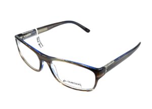 eyeglasses quiksilver men rectangular shape brown blue grey bicolor acetate