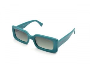 sunglasses funky buddha women rectangular shape petrol green acetate gradient grey polarized lenses uv protection