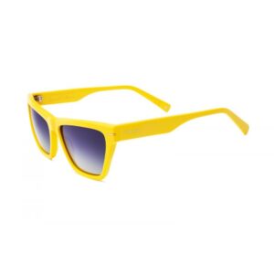 sunglasses polar women butterfly shape yellow acetate gradient grey lenses super polarized uv protection