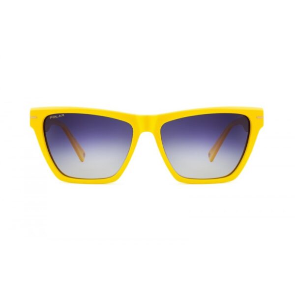 sunglasses polar women butterfly shape yellow acetate gradient grey lenses super polarized uv protection