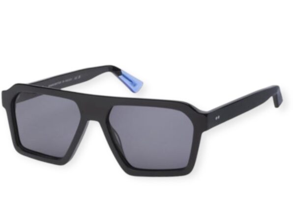 sunglasses urban owl men square shape black acetate grey lenses uv protection