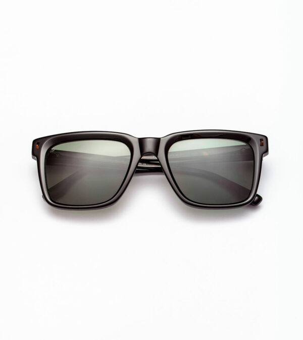 sunglasses woodys barcelona men square shape black acetate grey polarized lenses with antireflective coat uv protection