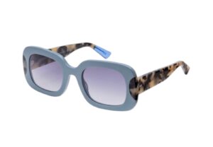 sunglasses urban owl women square shape raf blue acetate tortoise shell temples gradient grey/blue lenses uv protection