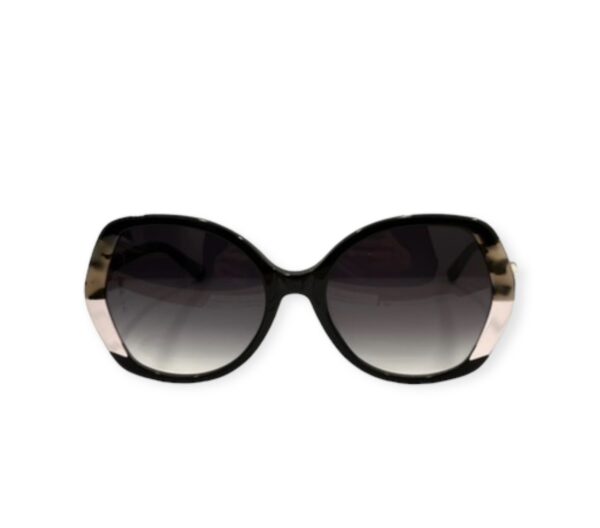 sunglasses envy women oval shape oversized black acetate transparent and tortoise shell details gradient grey lenses uv protection