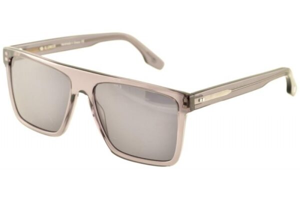 sunglasses el greco men square shape crystal grey acetate grey lenses uv protection