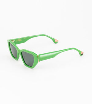 sunglasses woodys barcelona women butterfly shape green acetate grey lenses by carl zeiss uv protection