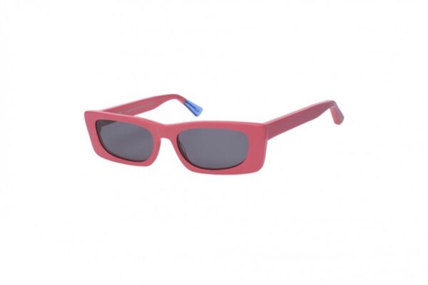 sunglasses urban owl women rectangular shape watermelon pink acetate grey lenses uv protection