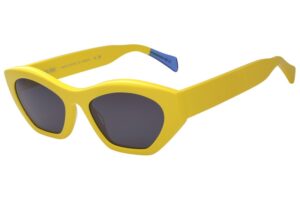 sunglasses urban owl women butterfly shape yellow acetate grey lenses uv protection