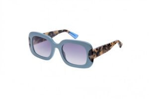 sunglasses urban owl women square shape raf blue acetate tortoise shell temples gradient grey/blue lenses uv protection