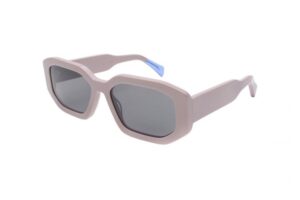 sunglasses urban owl women rectangular shape pink acetate grey lenses uv protection