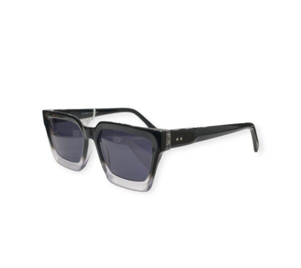 sunglasses bluesky men women unisex square shape black and crystal acetate grey lenses uv protection