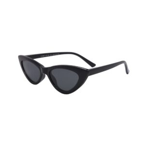 sunglasses centrostyle kids girls cat eye shape black plastic frame grey polarized lenses uv protection