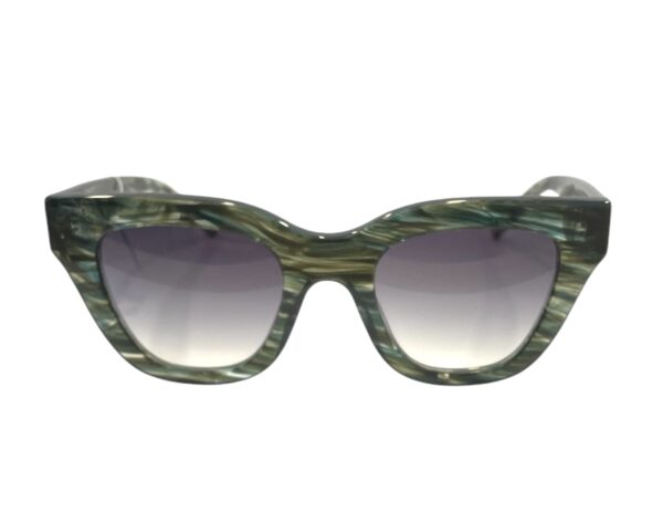 sunglasses bluesky women butterfly shape tropical green acetate gradient grey lenses with anti reflective coat uv protection